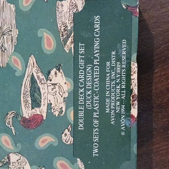 Vintage Playing Cards, Duck Design, Double Deck Card Gift Set, Avon 1994 Grandma - Picture 7 of 7
